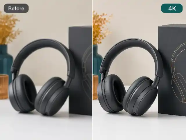 AI upscaled product image for e-commerce